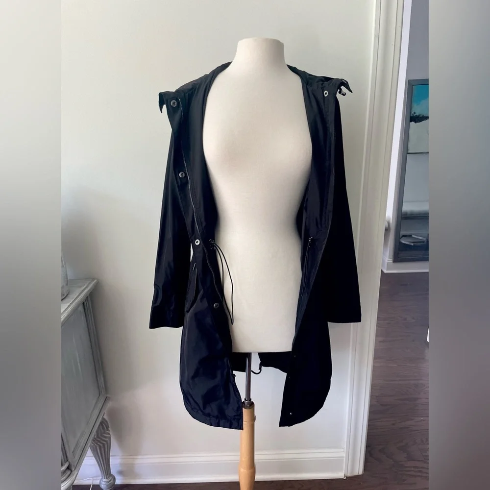 MICHAEL KORS HOODED ZIP SNAP FRONT TRENCHCOAT SIZE XS